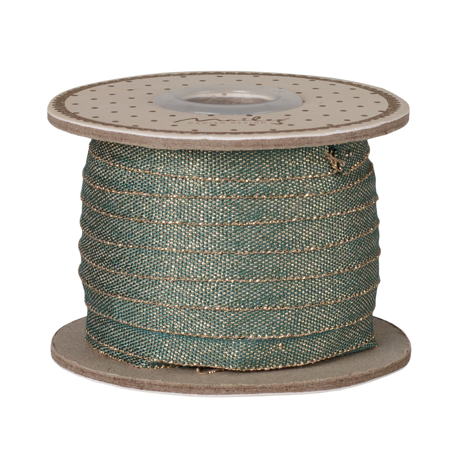 PRE-ORDER Maileg Ribbon Green Gold (25m) (Copy)