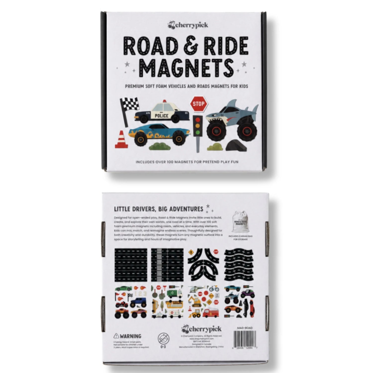 Road & Ride Car Magnets Set (100pc Set)
