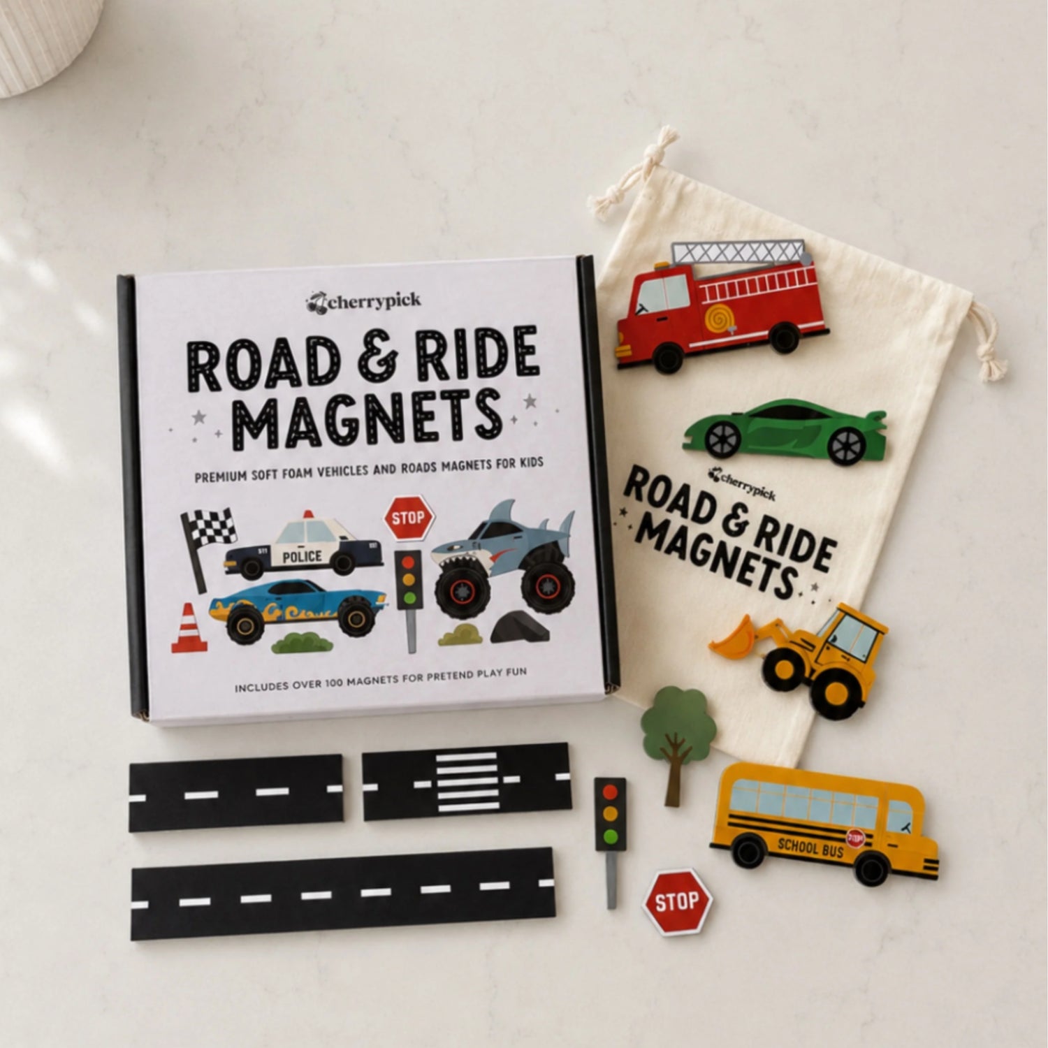 Road & Ride Car Magnets Set (100pc Set)