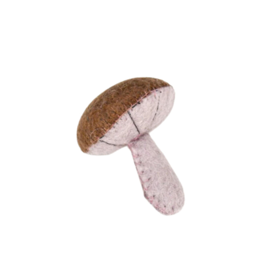 Felt Brown Mushroom | Play Food