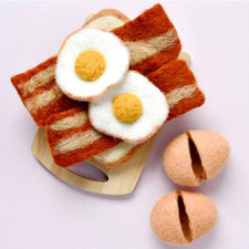 Felt Bacon and Eggs | Play Food Set