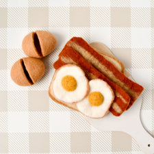 Felt Bacon and Eggs | Play Food Set