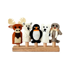 Felt Finger Puppets (Polar Arctic Animals)