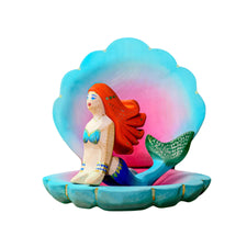 Wooden Shell and Mermaid Set