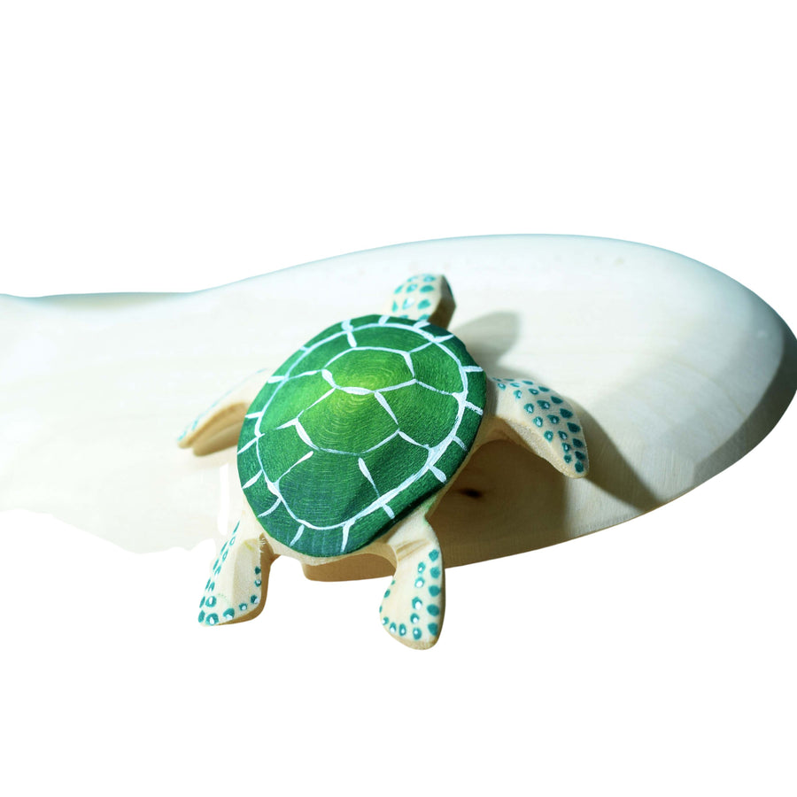 Wooden Turtle (Green)