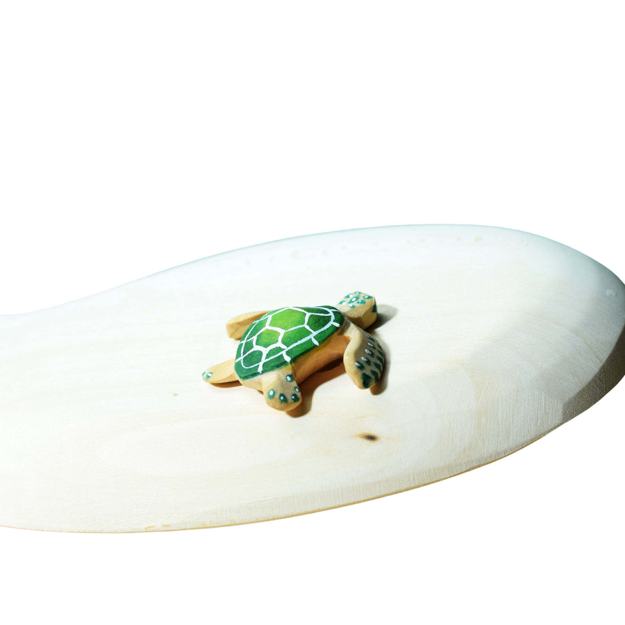 Wooden Baby Turtle (Green)