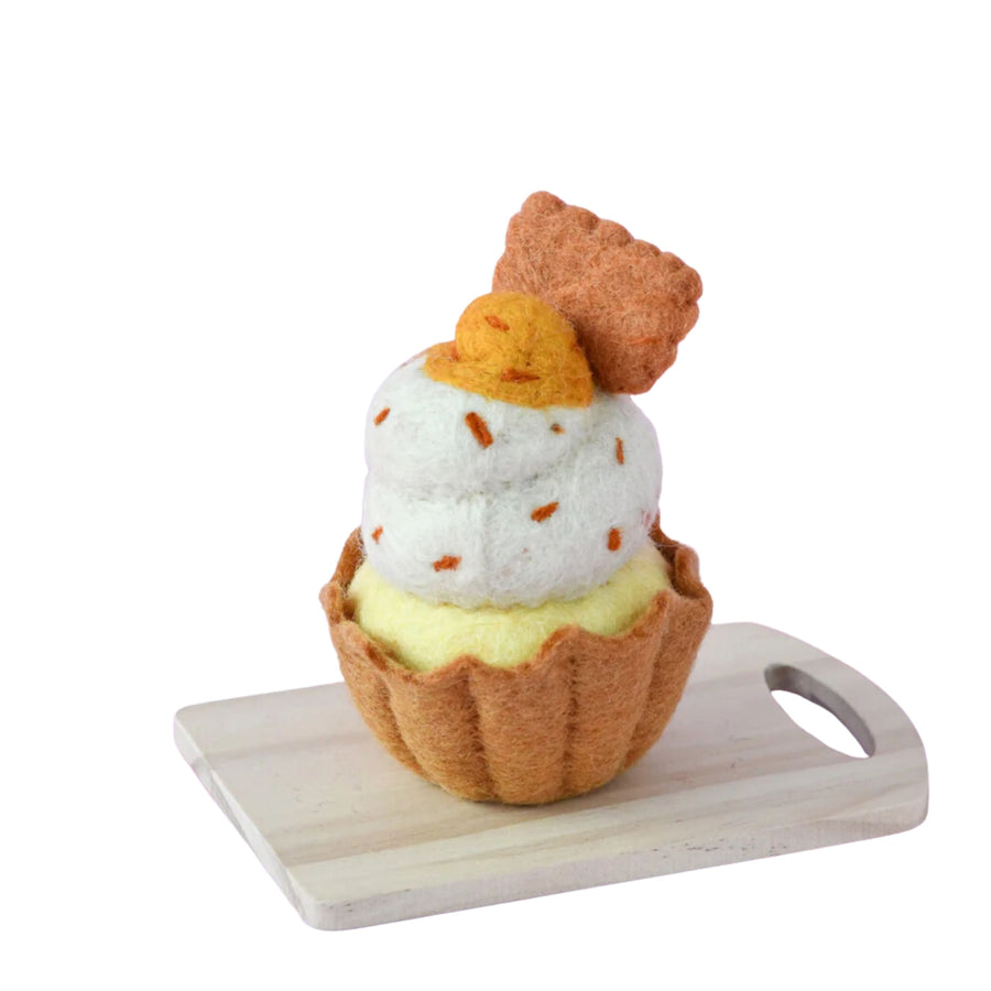 Felt Giant Biscoff Cupcake | Play Food