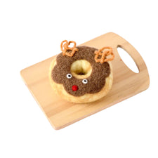 Felt Reindeer Donut | Christmas Play Food