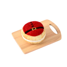 Felt Santa's Red Belly Donut | Christmas Play Food