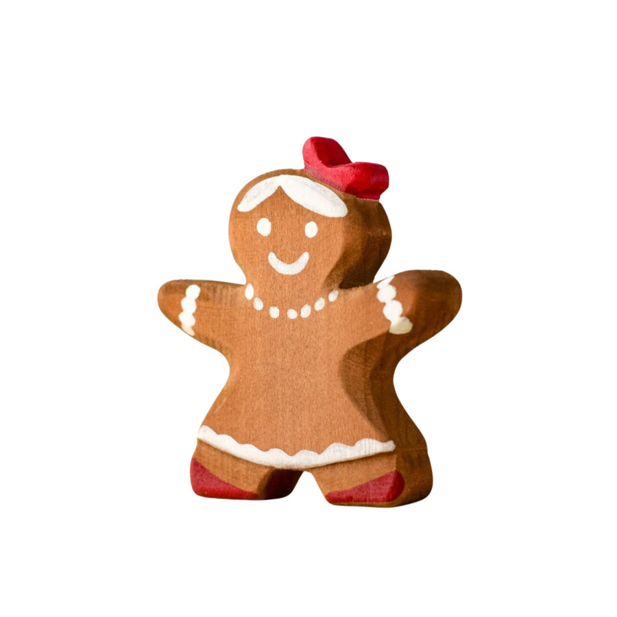 Gingerbread Cookie (Girl) | Wooden Christmas Toy
