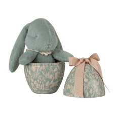 Maileg Easter Egg with Plush Bunny (Mint)