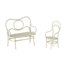 Maileg Small Café Set - Off White (Mouse)