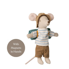 Maileg Hiker Mouse 2025 - Stripes (Big Brother)