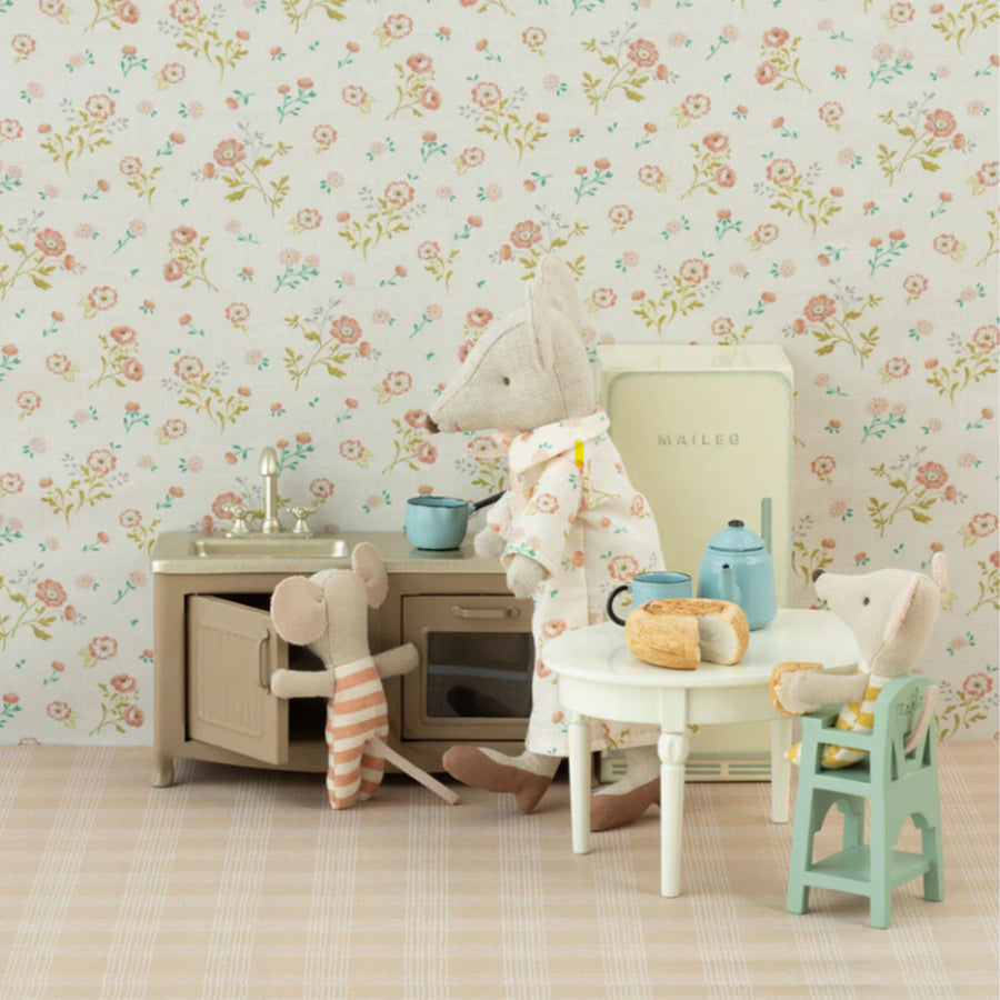 Maileg High Chair - Mint (Baby Mouse)
