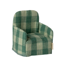 PRE-ORDER Maileg Folding Chair - Green Check (Mouse)