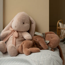 Maileg Sleeping Plush Bunny (Soft Brown)
