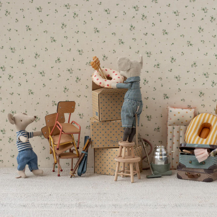 Maileg Wooden Chair - Coral (Mouse)