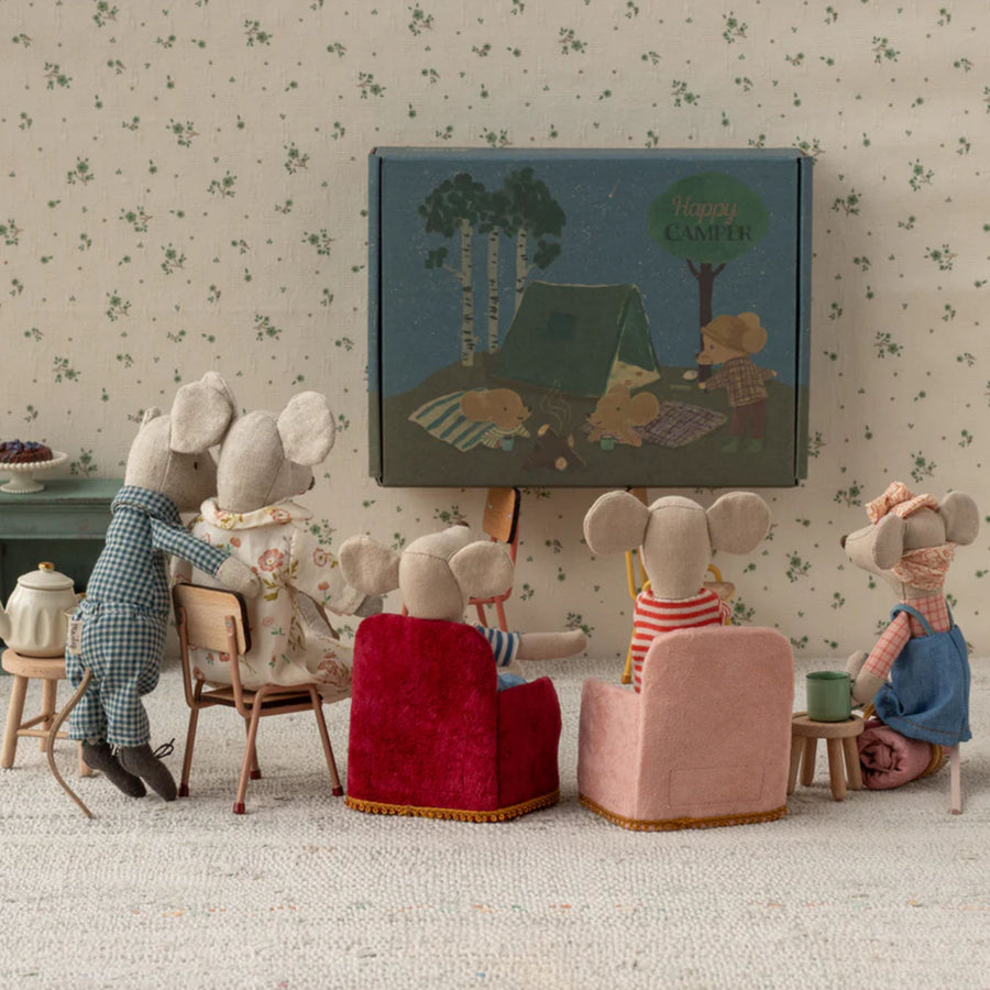 Maileg Folding Chair - Rose (Mouse)