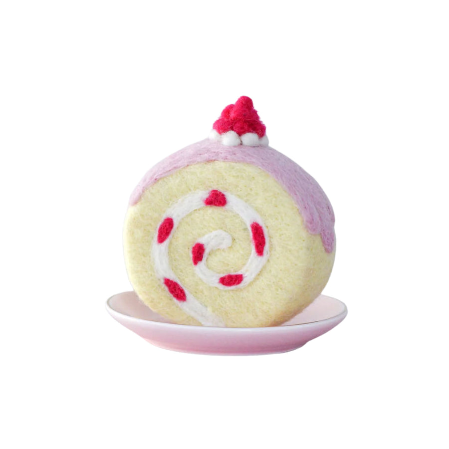 Felt Strawberry Swiss Roll | Play Food