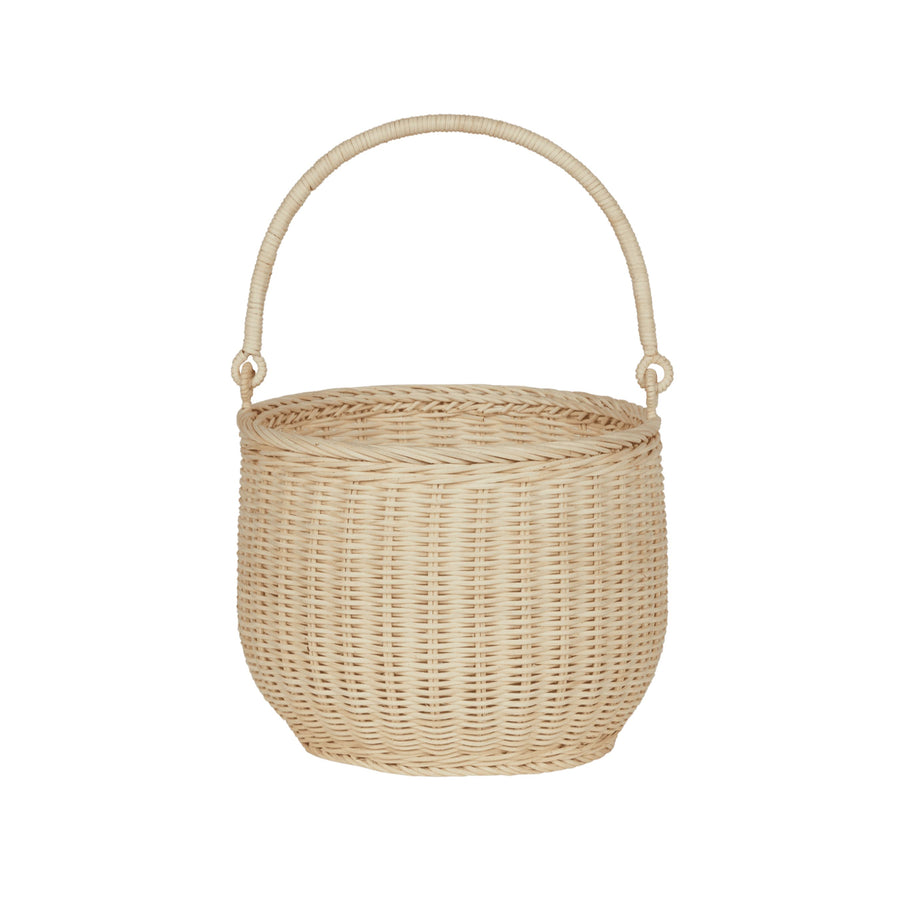 Rattan Gathering Basket (Straw)