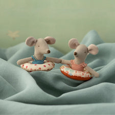 PRE-ORDER Maileg Beach Mouse with Float - Red Dot (Little Sister)