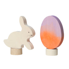 Grimm's Celebration Ring Deco (Easter Set Batik Orange - 2pcs)