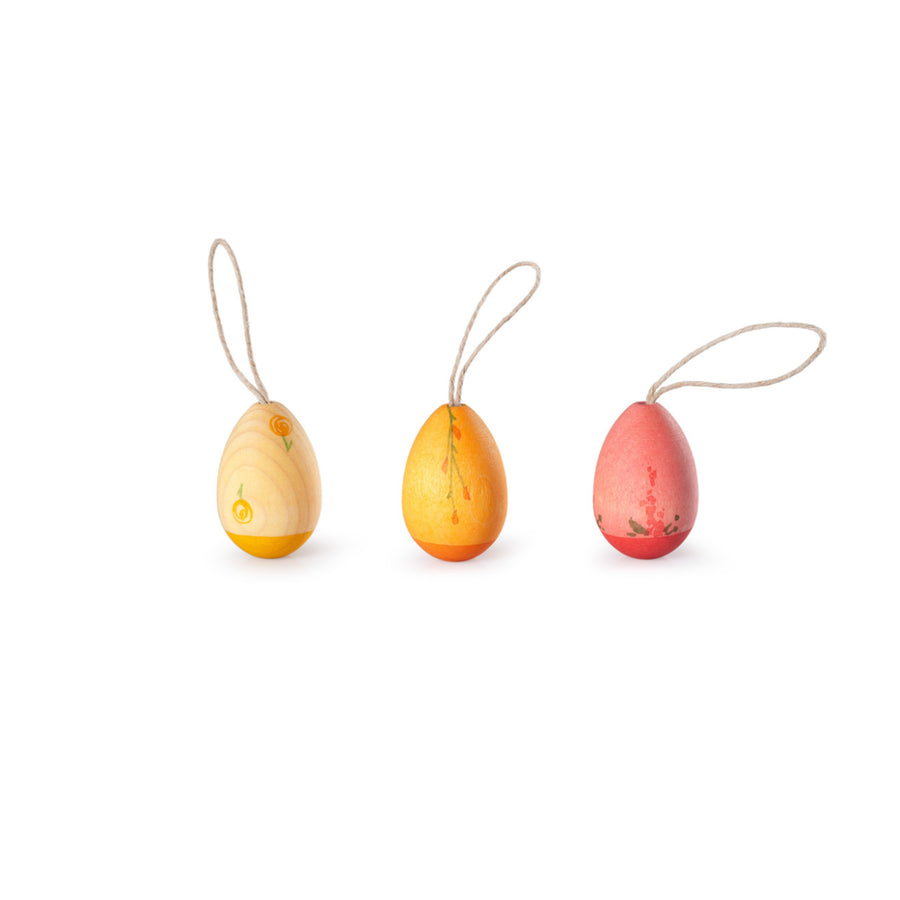 Grapat Wooden Ornament Set (Sunrise Eggs)