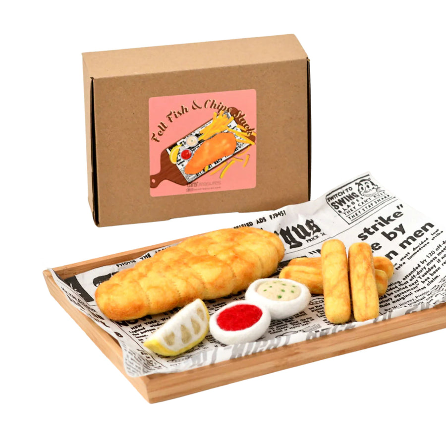 Felt Fish and Chips | Play Food Set