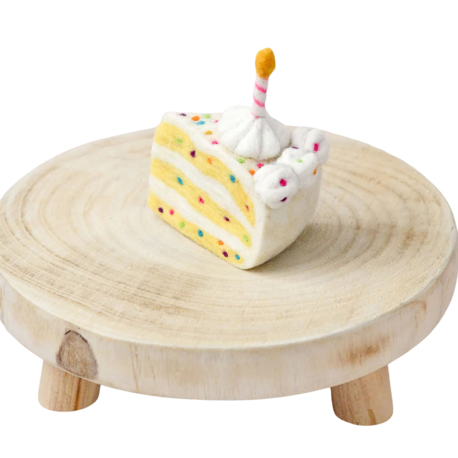 Felt Confetti Cake Slice | Play Food