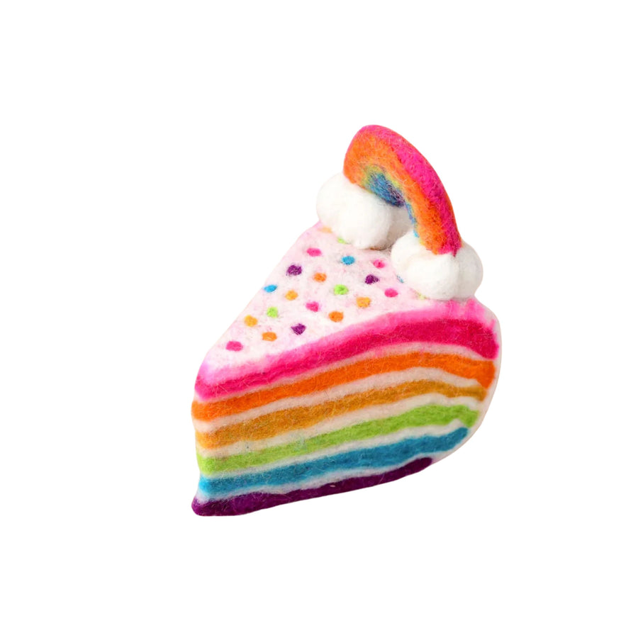 Felt Rainbow Cake Slice | Play Food
