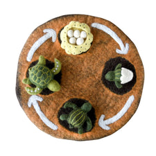 Felt Life Cycle of a Green Sea Turtle (Playmat Sold Separately)