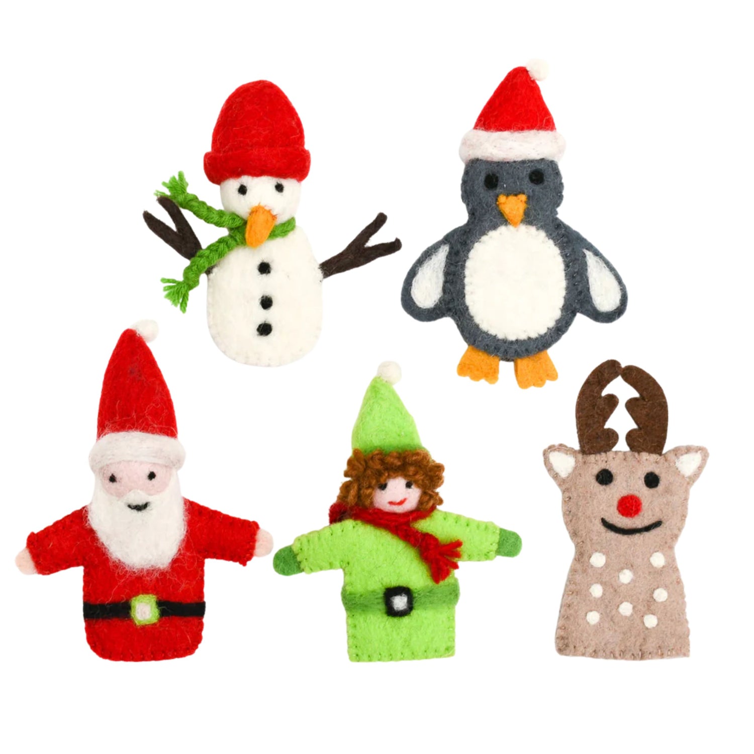 Felt Finger Puppets (Christmas Set)