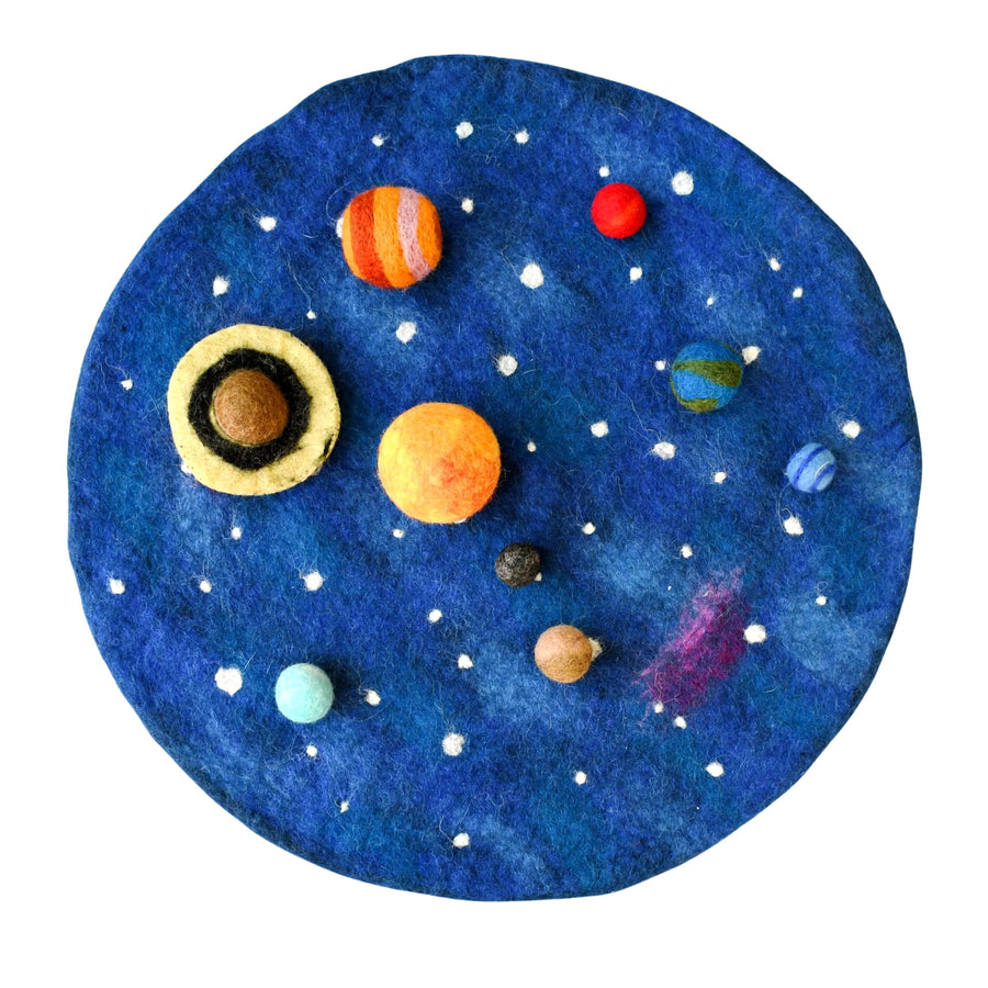Felt Solar System Play Mat and Planets Set