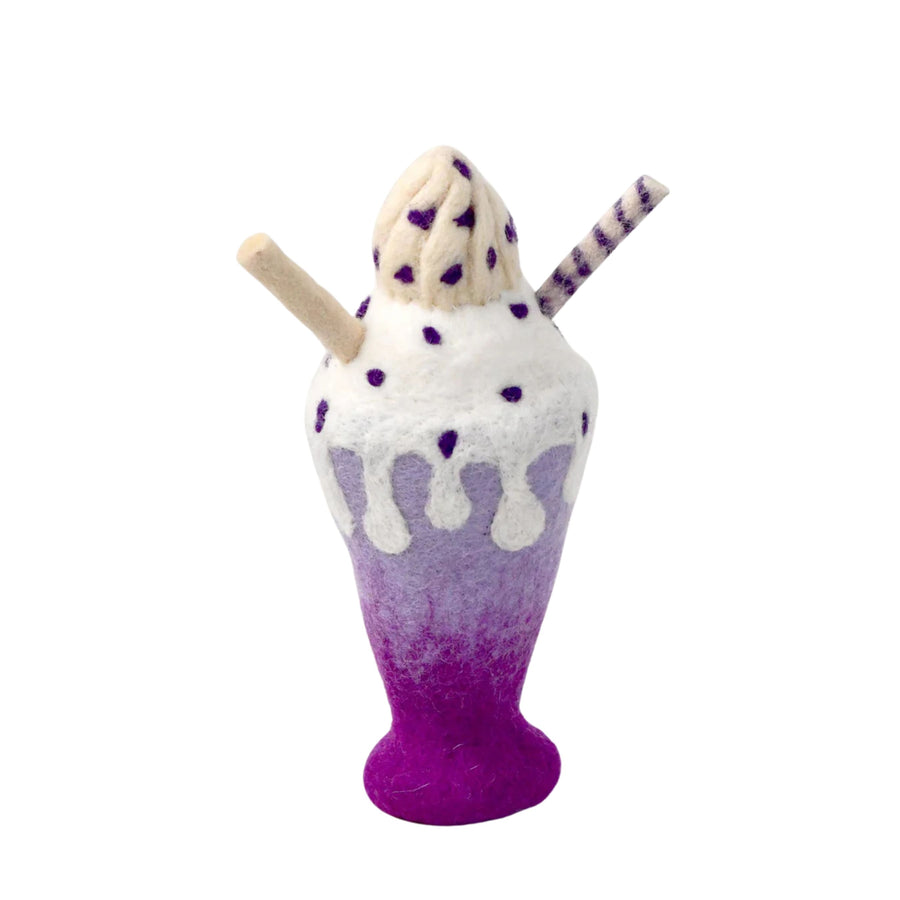 Felt Blueberry Milkshake | Play Food