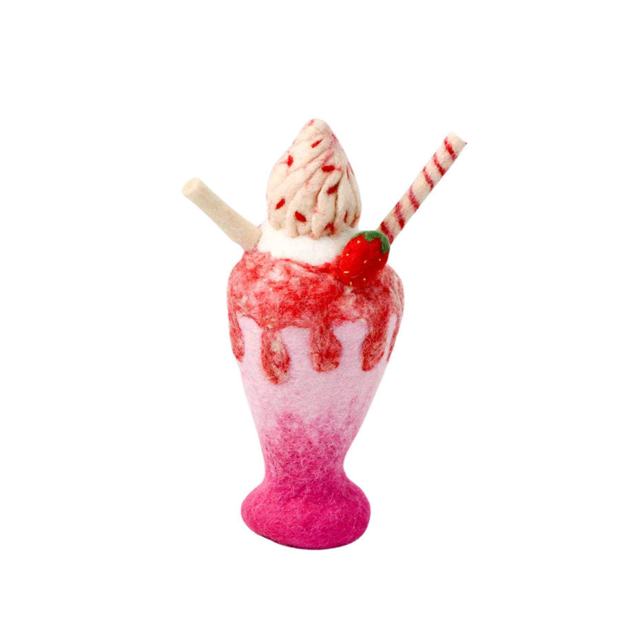Felt Strawberry Milkshake | Play Food