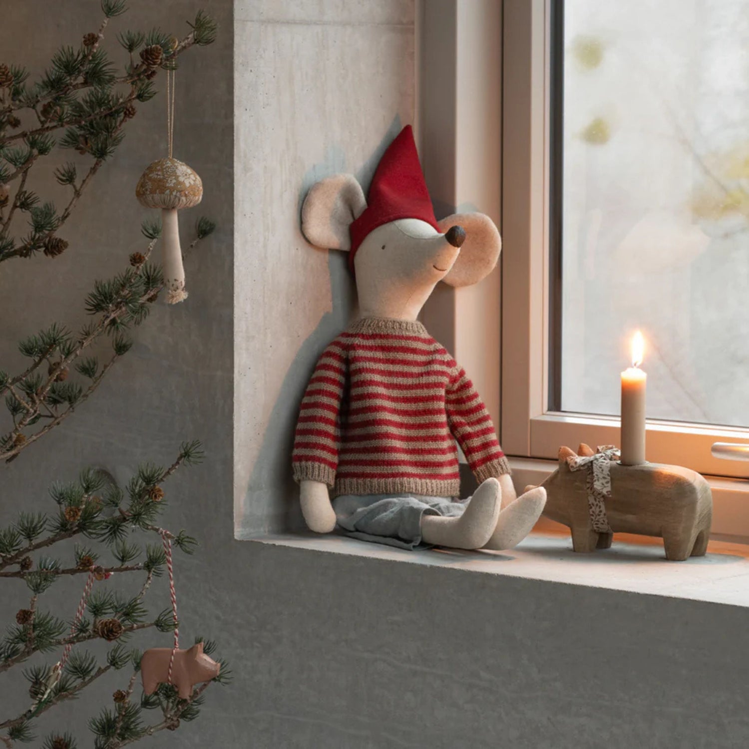 Maileg Christmas Mouse Maxi (Boy)
