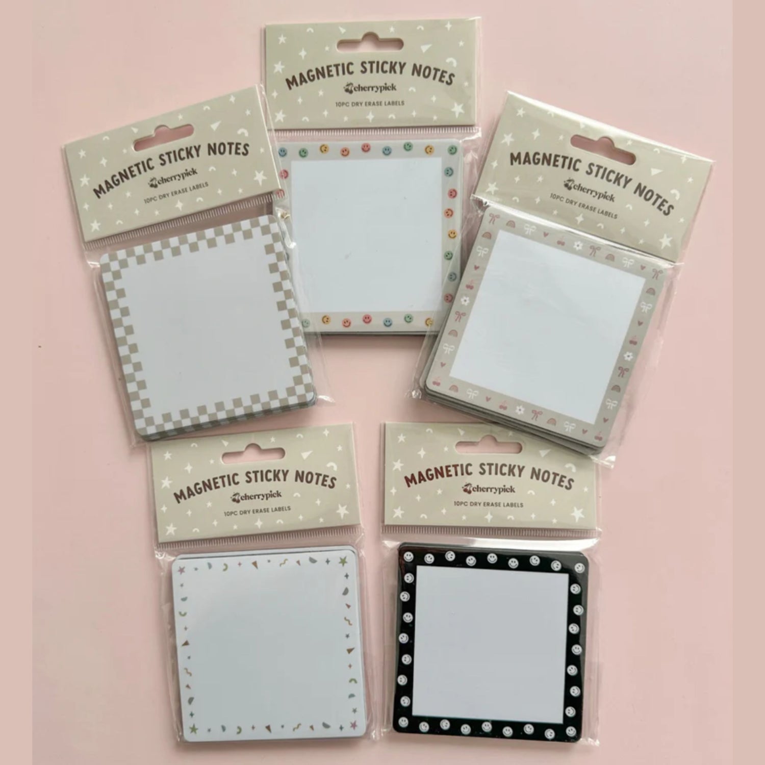 Magnetic Sticky Notes (Bows)