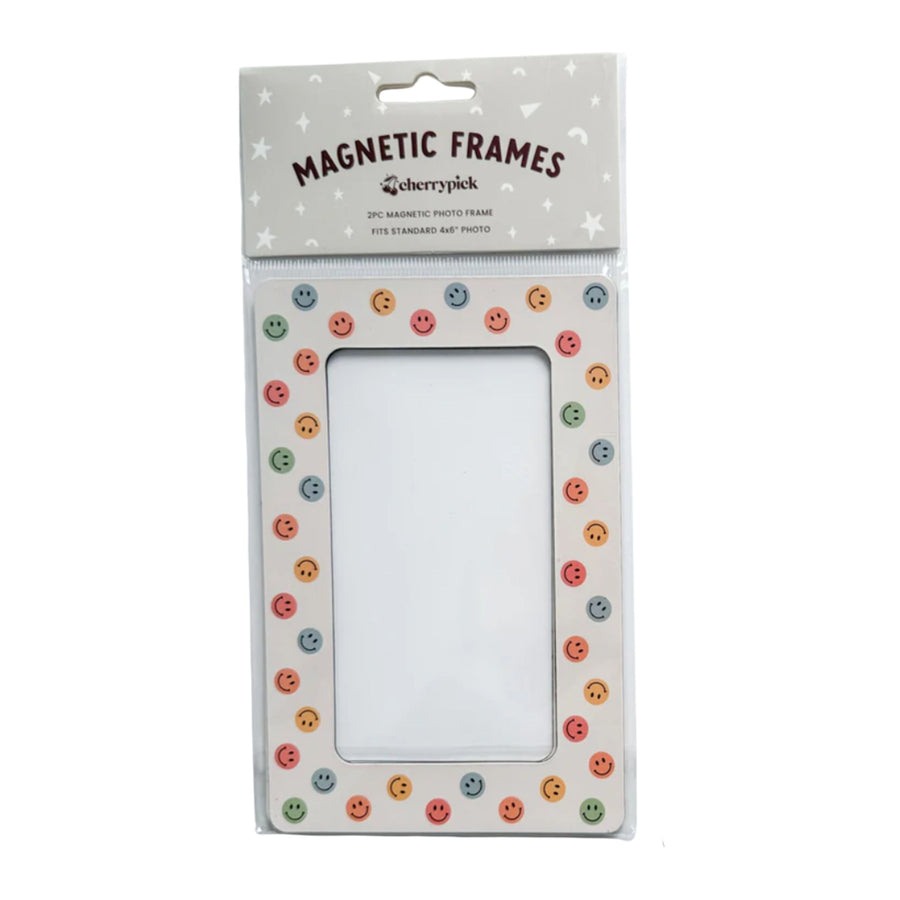Magnetic Photo Frames (Rainbow Smileys)