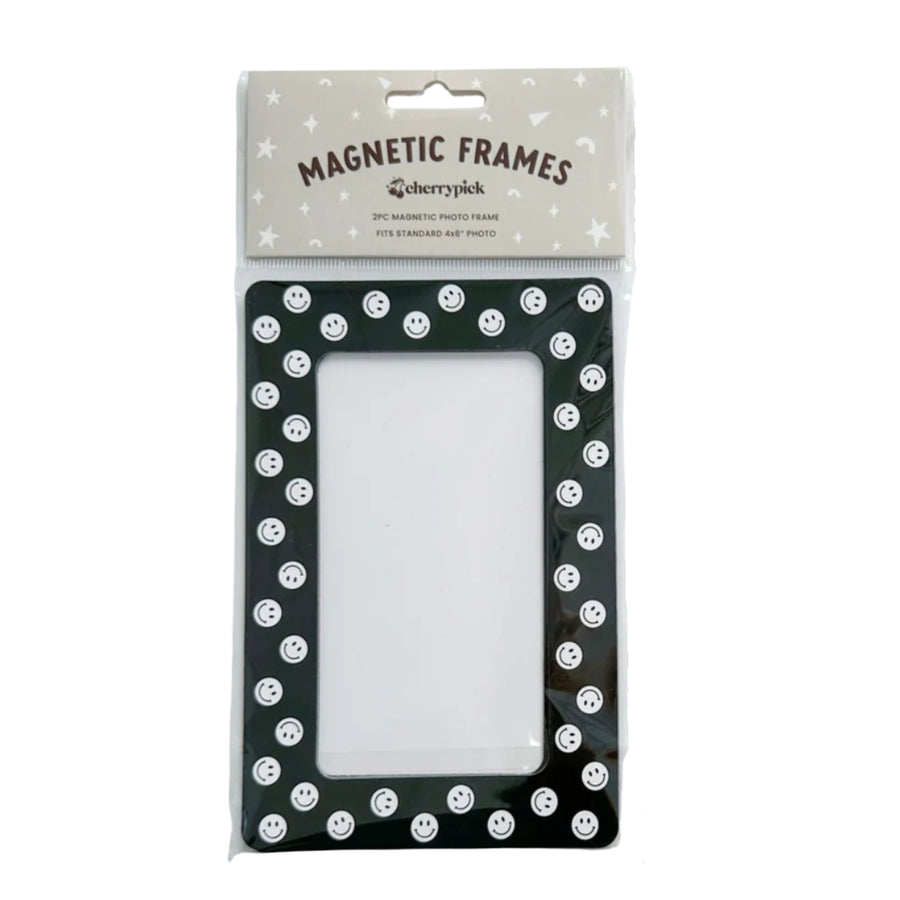 Magnetic Photo Frames (Monochrome Smileys)