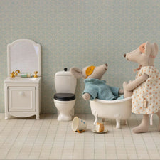 Maileg Sink Dresser with Mirror - Off White (Mouse)