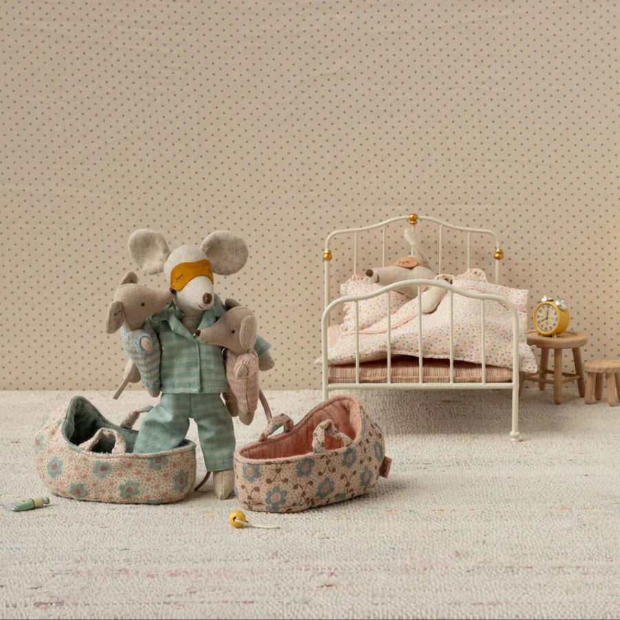 PRE-ORDER Maileg Carry Cot - Rose (Baby Mouse)