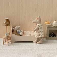 Maileg Wooden Double Bed - Off White NEW 2025 (Big Brother/Sister Mouse)