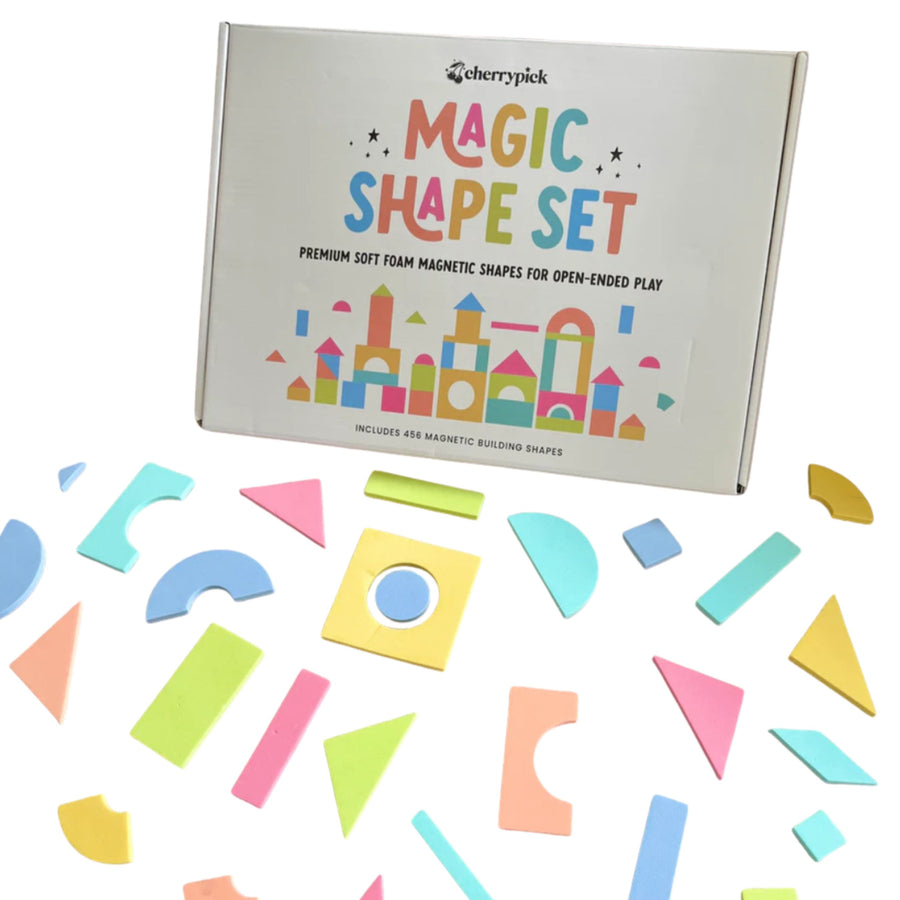 Magic Shape Set - Soft Foam Magnetic Shapes For Building and Play (450+pcs)