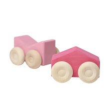 Grimm's Stacking Cars PINK (2 pcs)