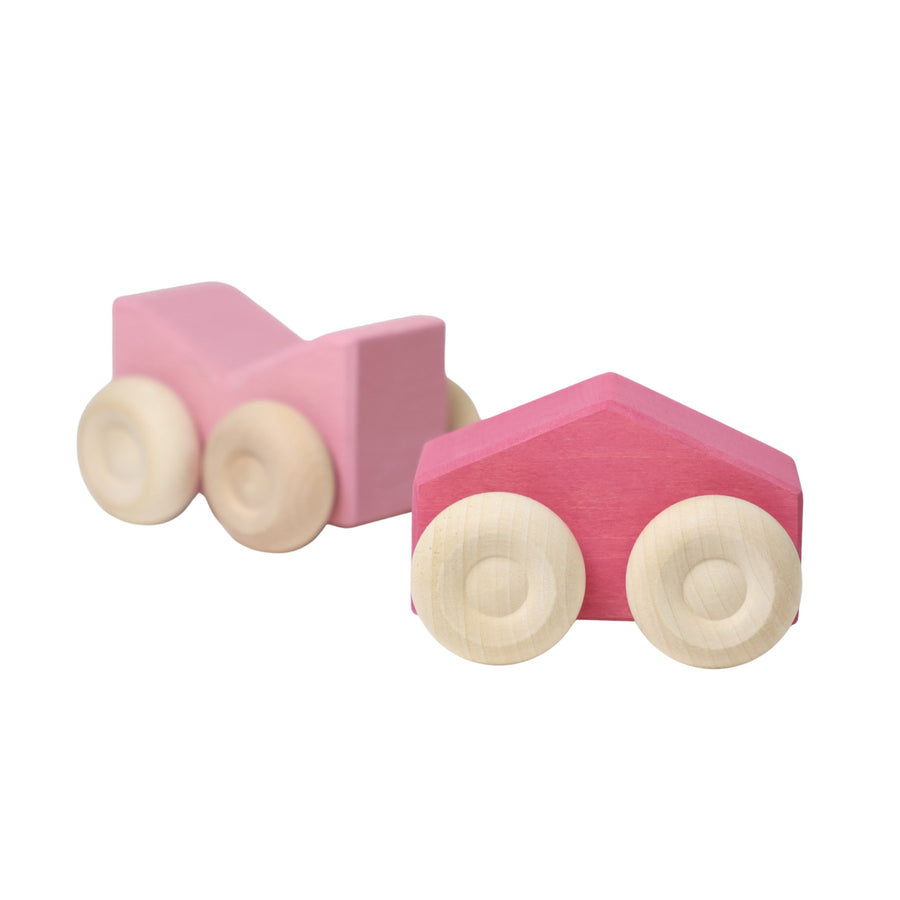 Grimm's Stacking Cars PINK (2 pcs)