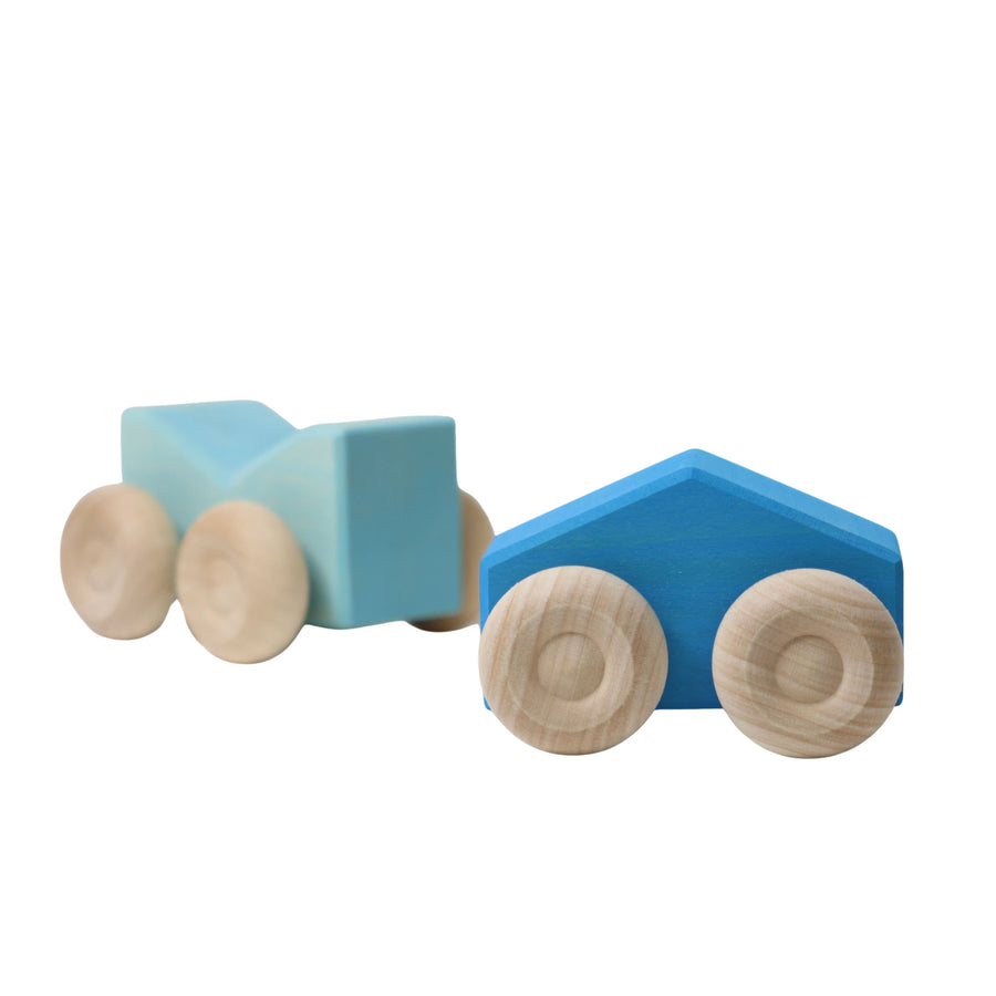 Grimm's Stacking Cars BLUE (2 pcs)
