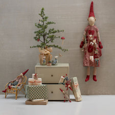 Maileg Pixy Boy - Red Checkered Shirt (Size 1)