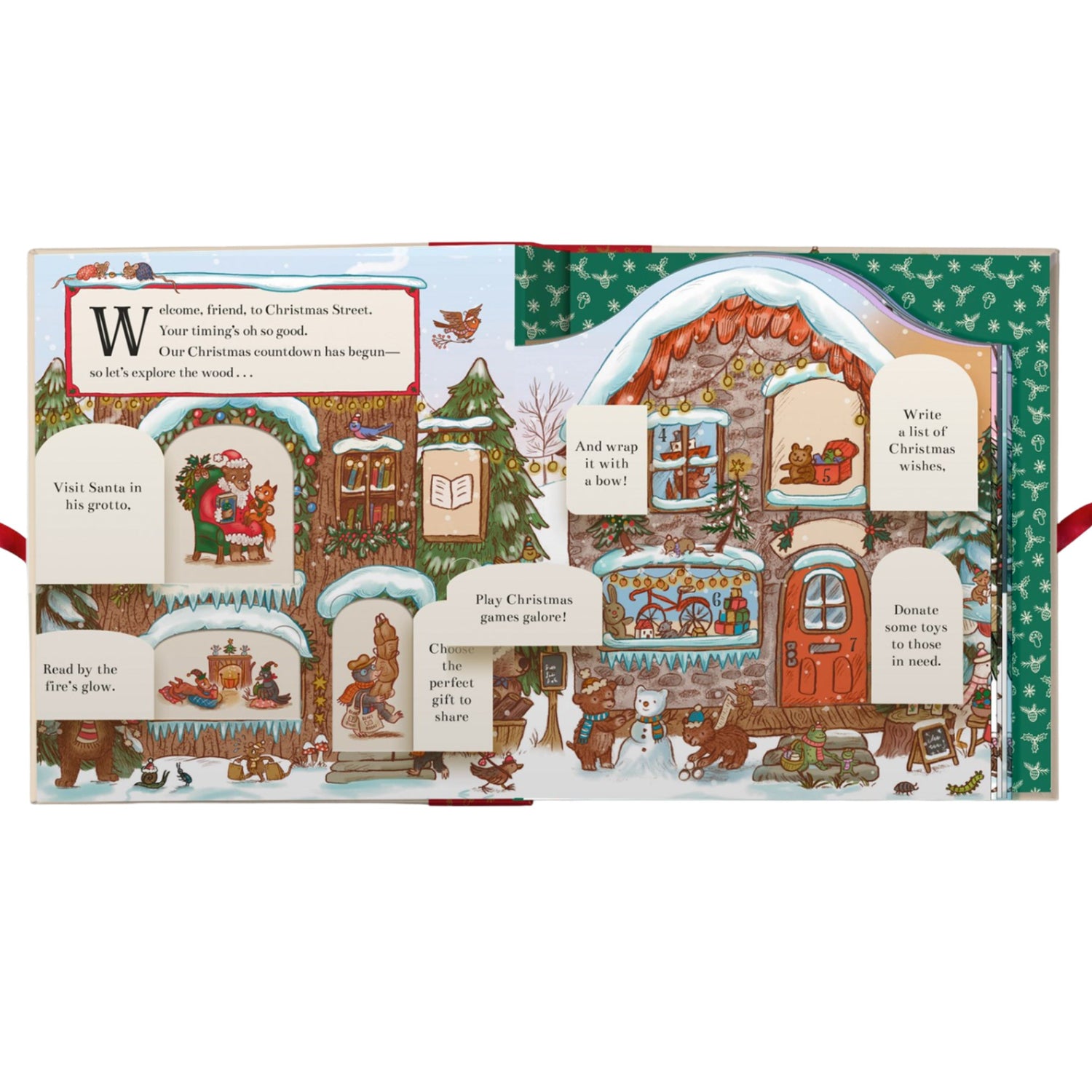 Christmas Is Coming to Town!: A Foldout Christmas Village and Advent Calendar | Hardcover