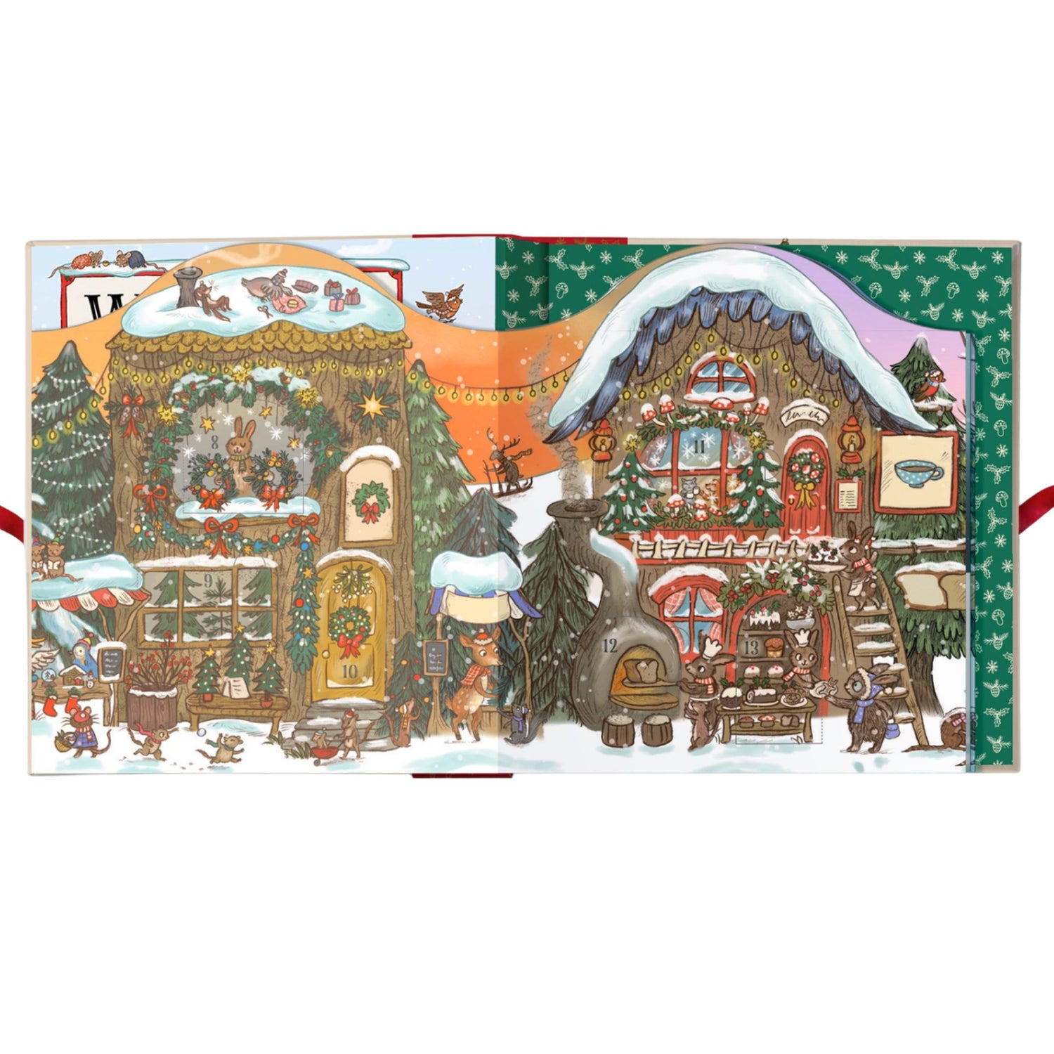 Christmas Is Coming to Town!: A Foldout Christmas Village and Advent Calendar | Hardcover