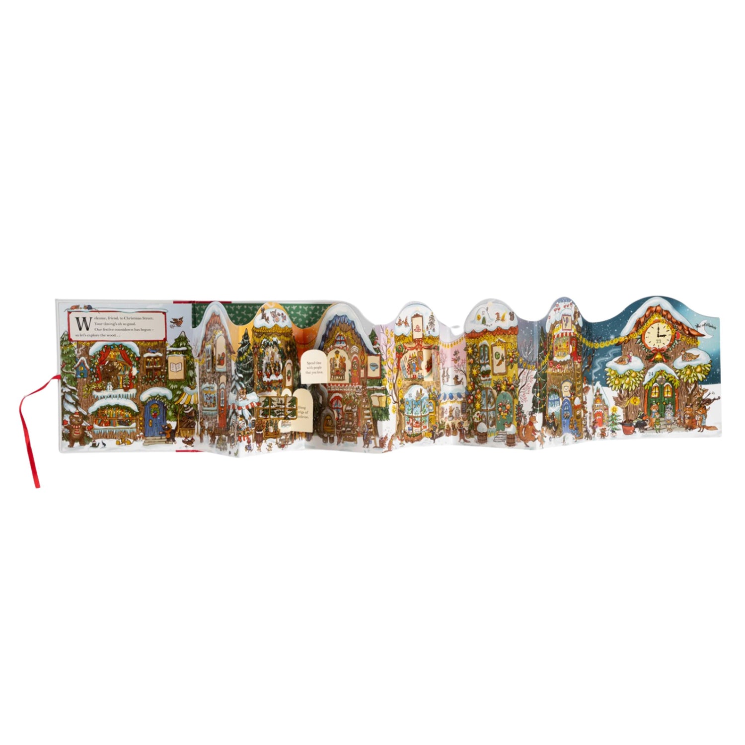 Christmas Is Coming to Town!: A Foldout Christmas Village and Advent Calendar | Hardcover